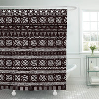 Rideau de douche / Style Tribal / Textile en polyester waterproof 60 x 72 pouces